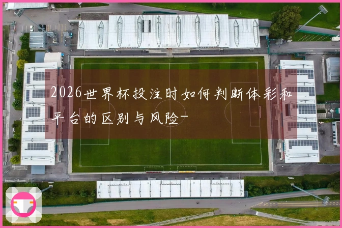 2026世界杯投注时如何判断体彩和平台的区别与风险-